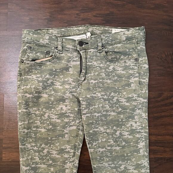 Rag & Bone green army pattern skinny jeans size 31 - Picture 3 of 13